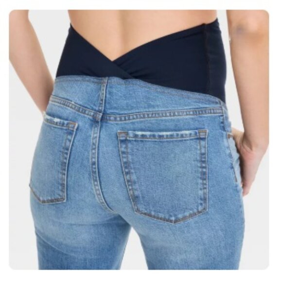 Over Belly High-Rise Straight Maternity Pants - Isabel Maternity by Ingrid & Isa - Picture 9 of 13